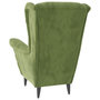 Voir la diapositive 5 : VIDAXL Fauteuil vert clair velours