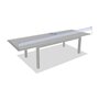 Voir la diapositive 4 : HESPERIDE Table de jardin extensible en aluminium effet bois 12 places ALLURE - Grège et avoine