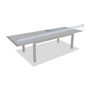 Voir la diapositive 4 : HESPERIDE Table de jardin extensible en aluminium effet bois 12 places ALLURE - Grège et avoine