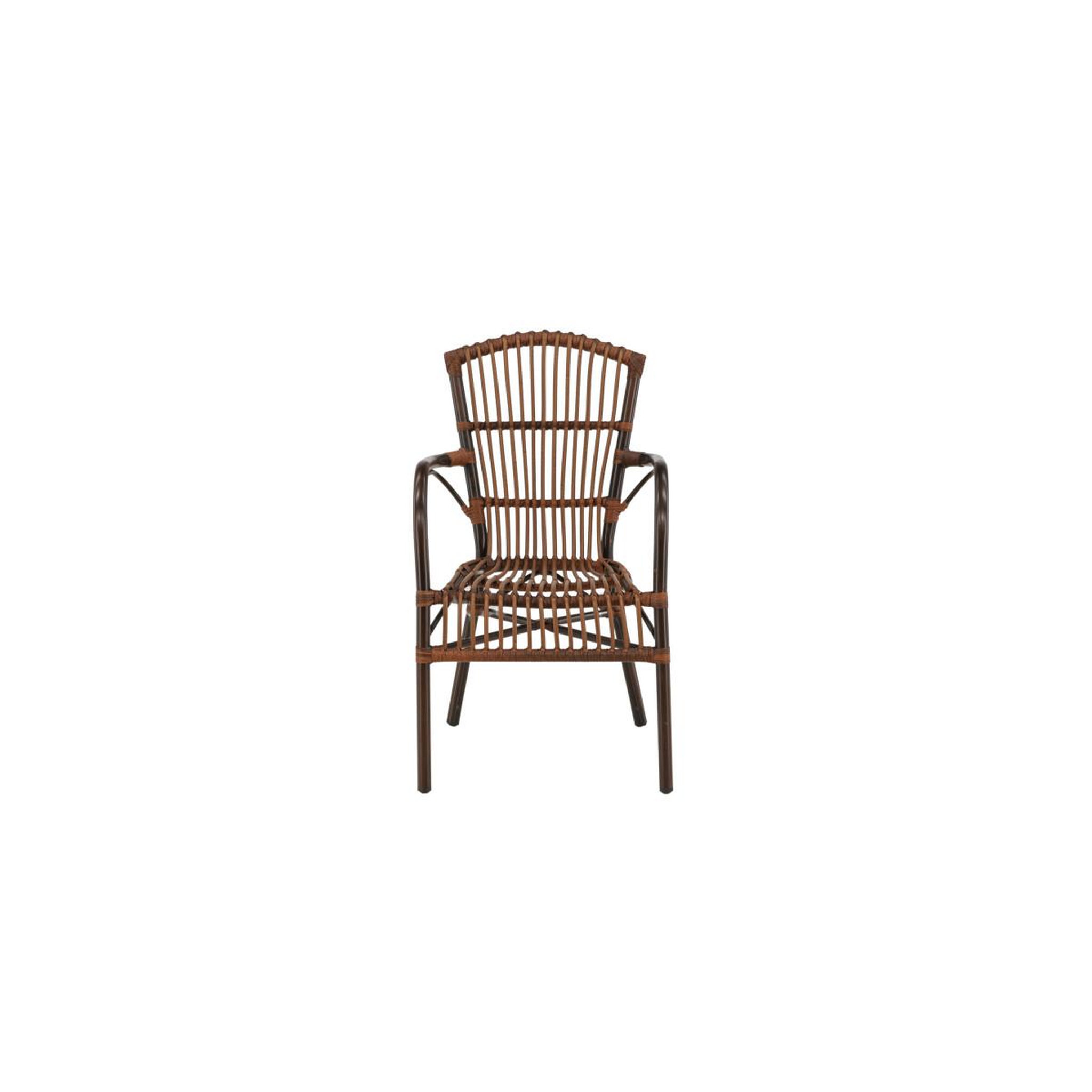 Voir la diapositive 4 : Paris Prix Chaise de jardin en rotin  galera  90cm marron