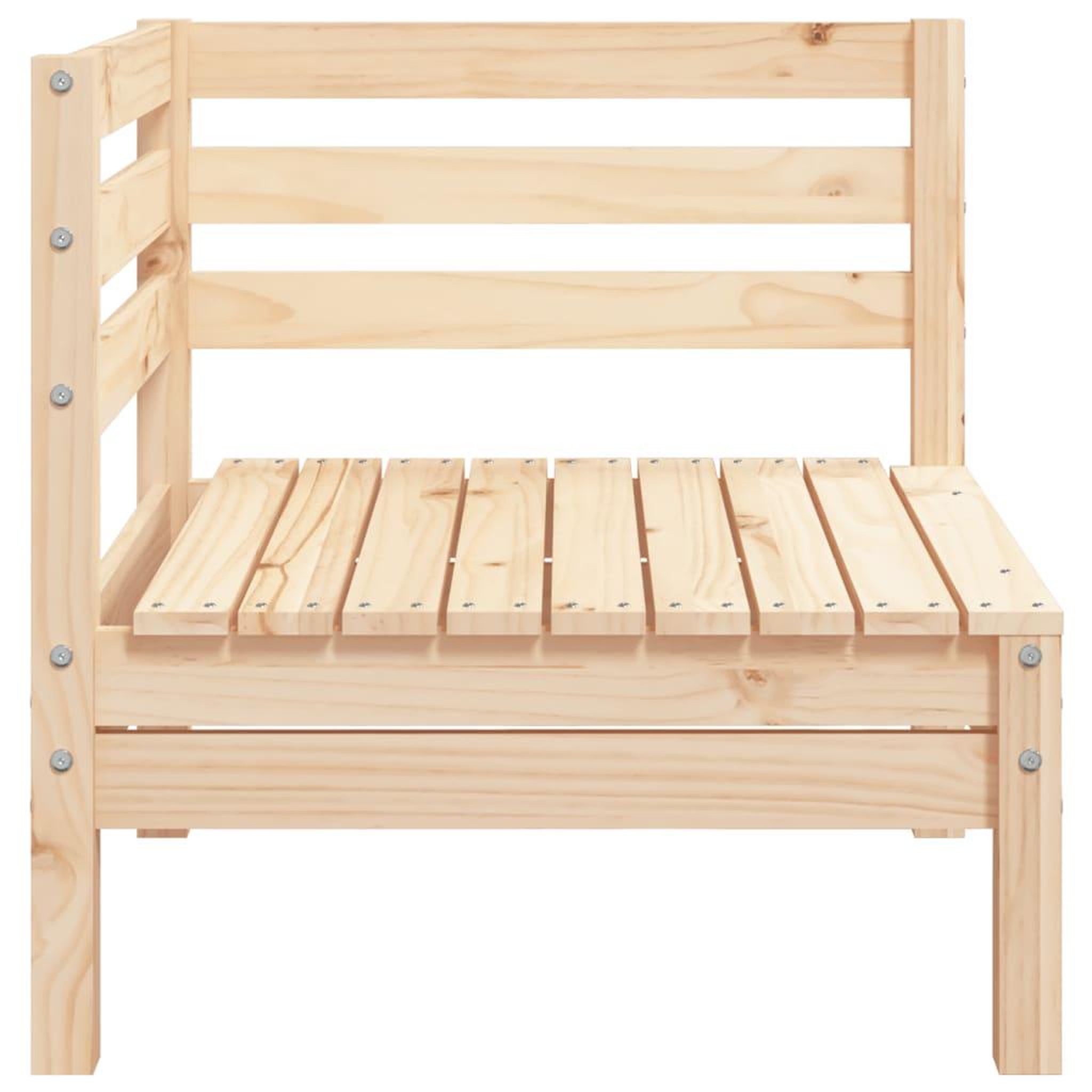 Voir la diapositive 5 : VIDAXL Canape d'angle de jardin bois de pin massif