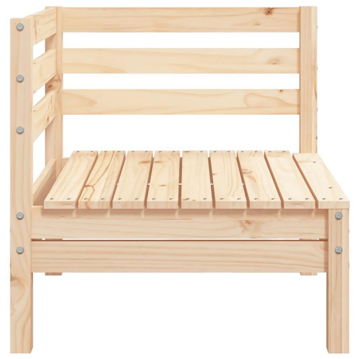 VIDAXL Canape d'angle de jardin bois de pin massif