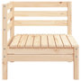 Voir la diapositive 5 : VIDAXL Canape d'angle de jardin bois de pin massif
