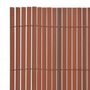 Voir la diapositive 5 : VIDAXL Cloture de jardin double face 110x500 cm Marron