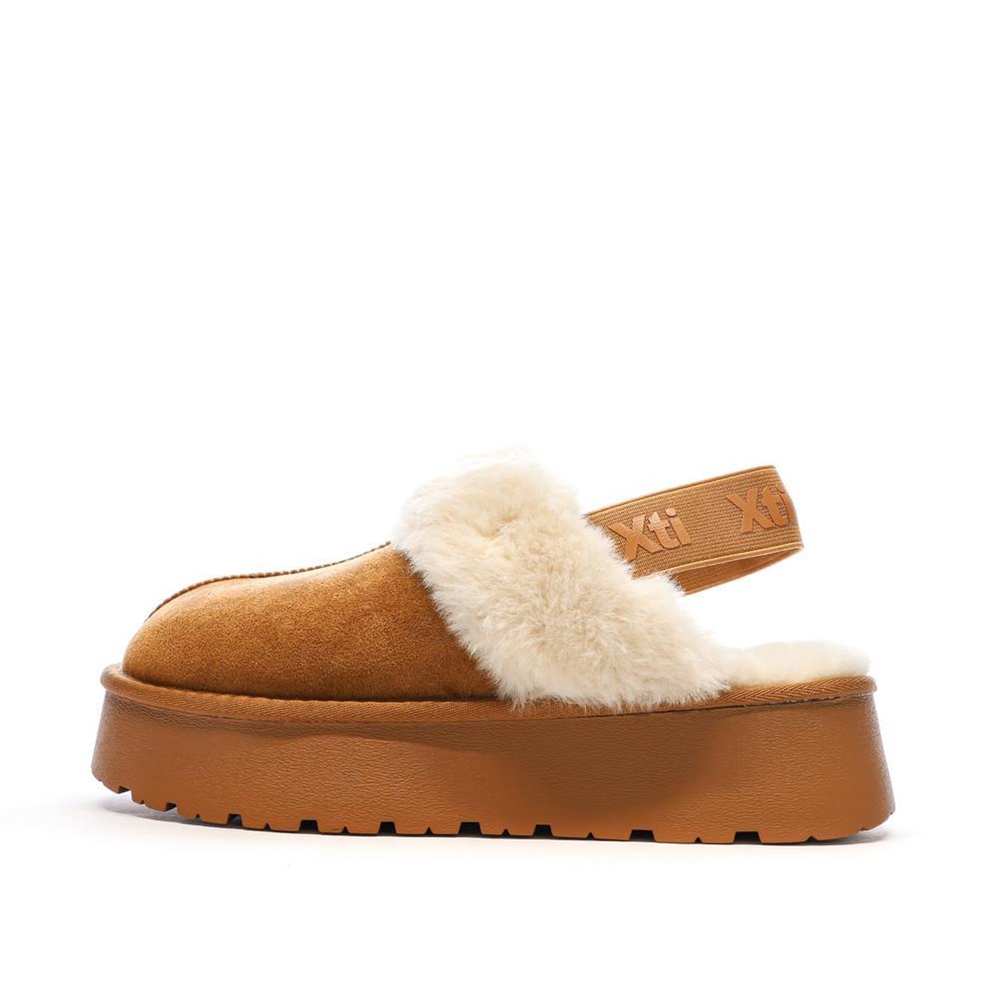 Voir la diapositive 1 : XTI Sabots fourrés à élastique  Femme Xti Microfiber