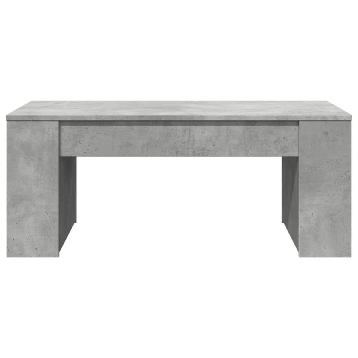 VIDAXL Table basse gris beton 102x55x42 cm bois d'ingenierie