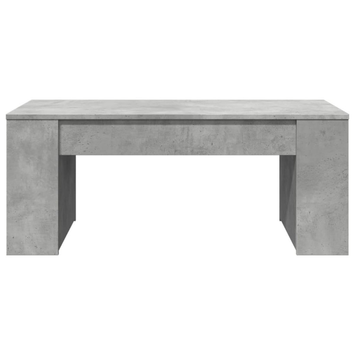 VIDAXL Table basse gris beton 102x55x42 cm bois d'ingenierie