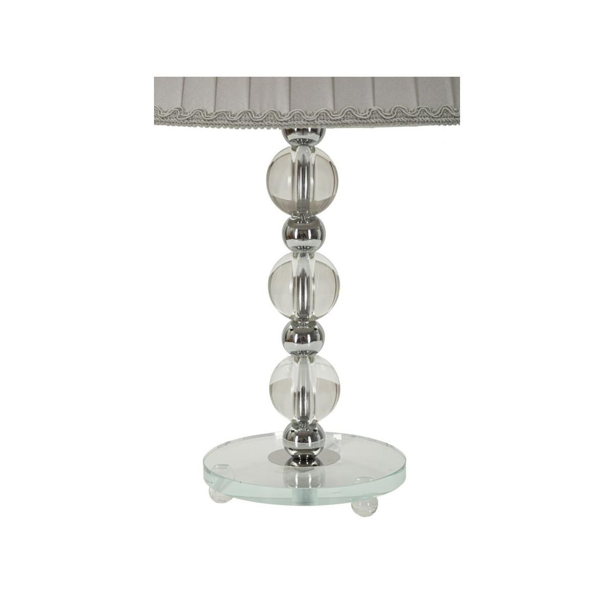 Voir la diapositive 5 : Paris Prix Lampe à poser en métal  tolly  48cm argent