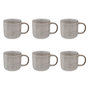Voir la diapositive 1 : SECRET DE GOURMET Lot de 6 Mugs en Faïence  Sarah  35cl Gris