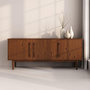 Voir la diapositive 2 : IDIMEX Buffet TECCA L 170 cm 3 portes en bois massif