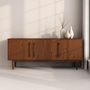 Voir la diapositive 2 : IDIMEX Buffet TECCA L 170 cm 3 portes en bois massif