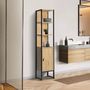 Voir la diapositive 5 : Colonne de salle de bain 1 porte 3 niche H170cm HOUSTON