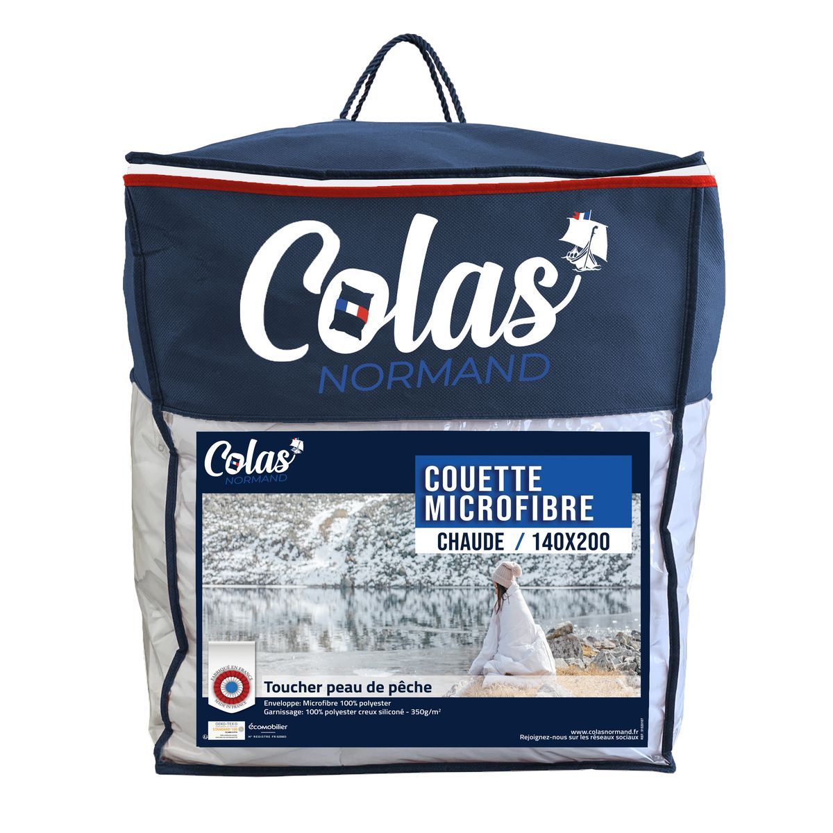 COLAS NORMAND Couette chaude en microfibre 350gr/m2