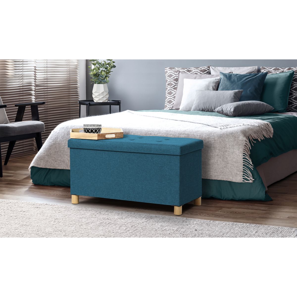 Banc avec pieds 76 cm CARLA