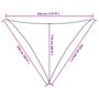 Voir la diapositive 6 : VIDAXL Voile d'ombrage 160 g/m^2 Marron 2,5x2,5x3,5 m PEHD