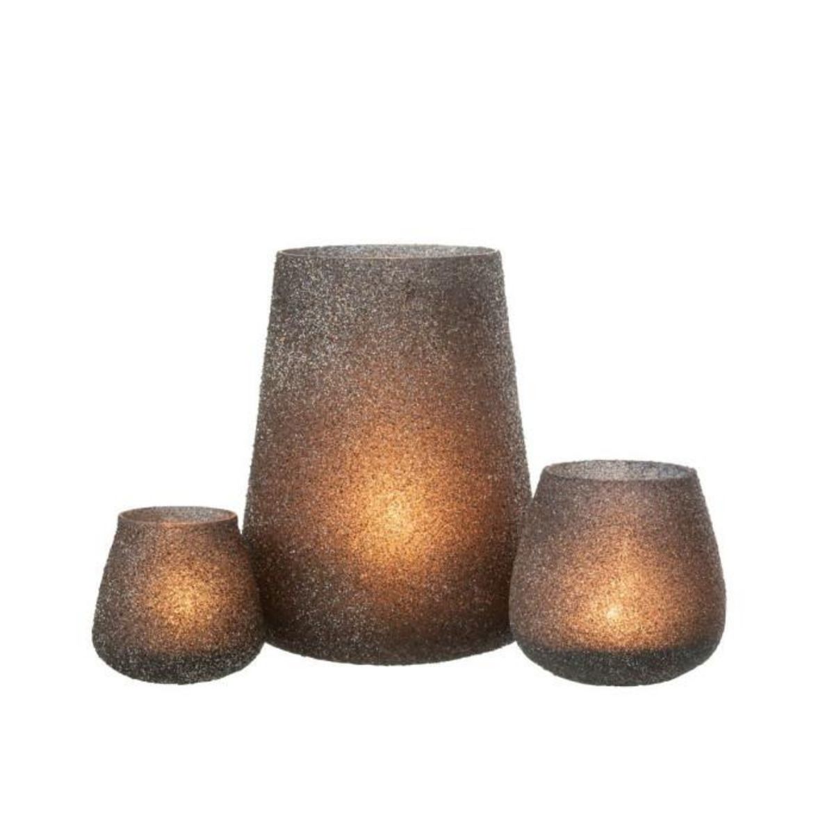 Paris Prix Photophore à Paillettes en Verre  Lorie  23cm Mauve