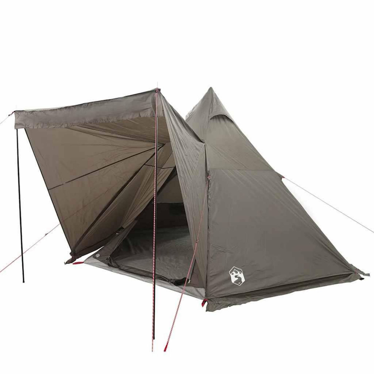 VIDAXL Tente familiale tipi 6 personnes marron impermeable