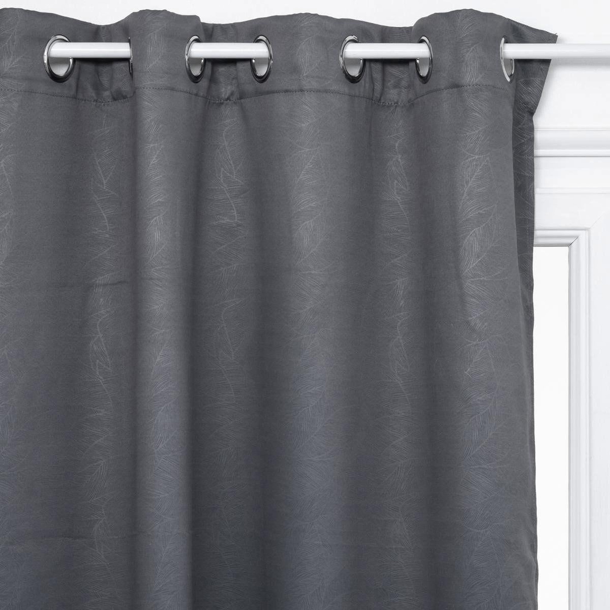 ATMOSPHERA Rideau occultant à oeillets  lefat  140x260cm gris