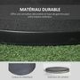 Voir la diapositive 4 : OUTSUNNY Pied de parasol rond dia. 49cm poids net 25Kg ciment PP noir
