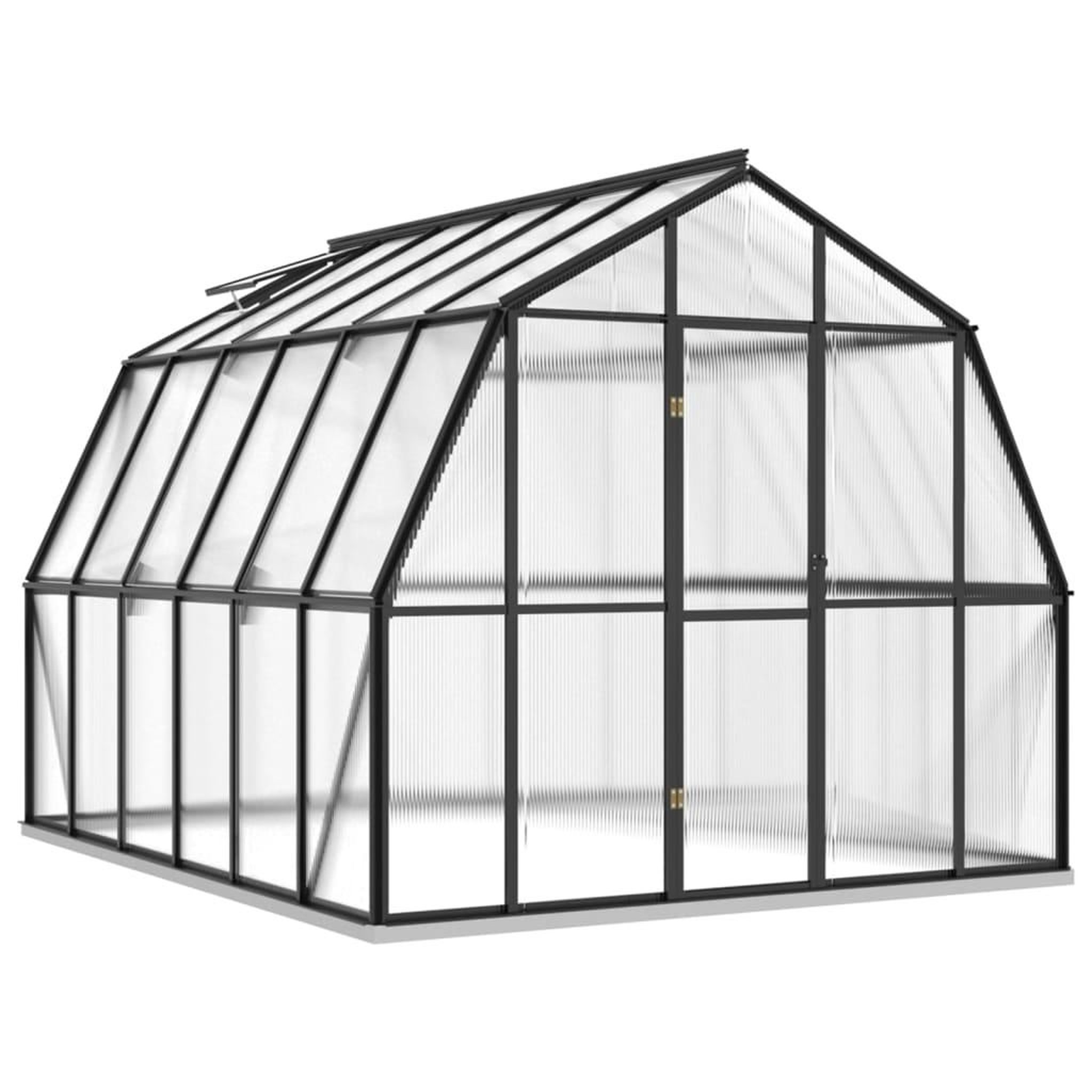 Voir la diapositive 2 : VIDAXL Serre avec cadre de base anthracite 9,53 m^2 Aluminium