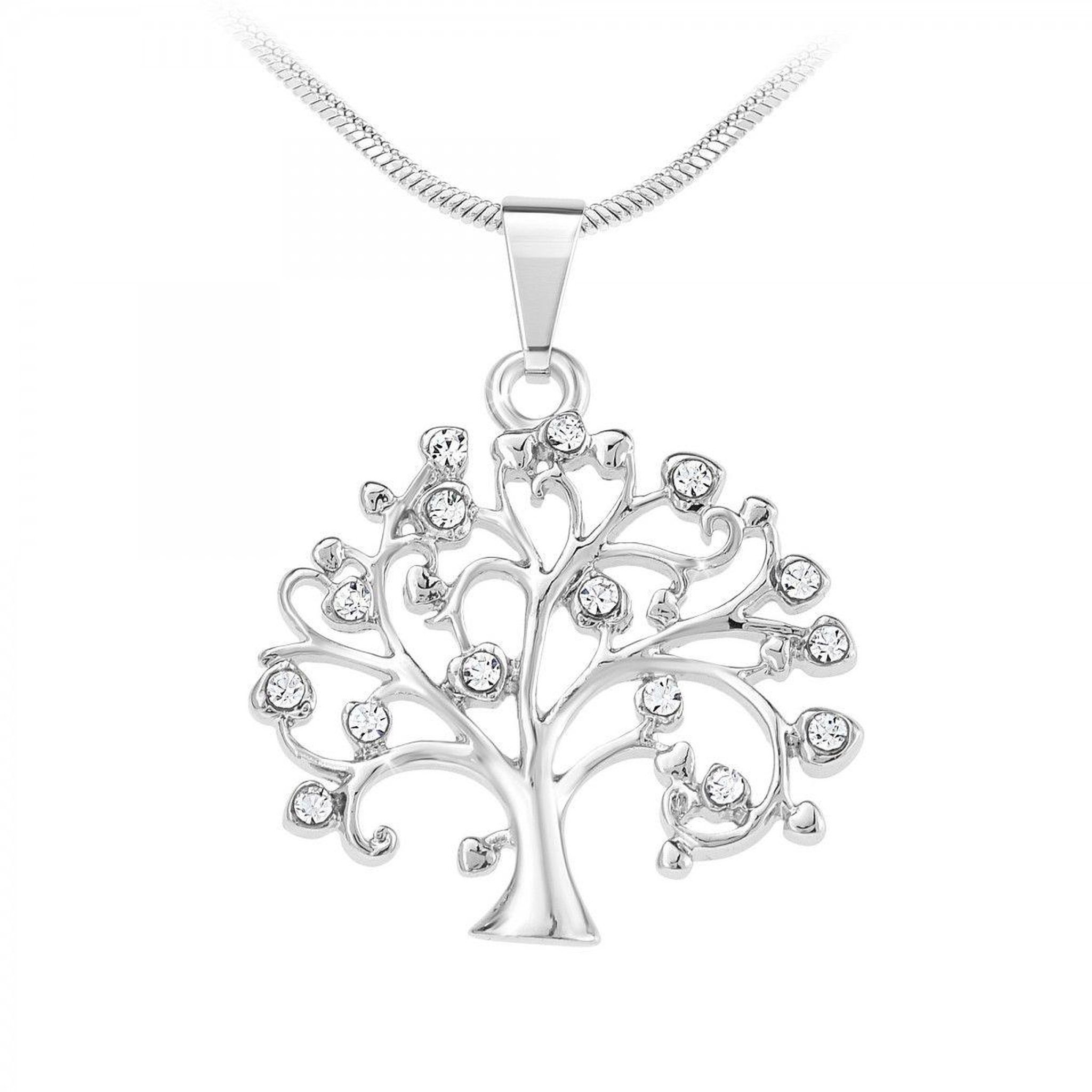 Voir la diapositive 1 : SC CRYSTAL Collier arbre de vie SC Crystal orné de Cristaux scintillants