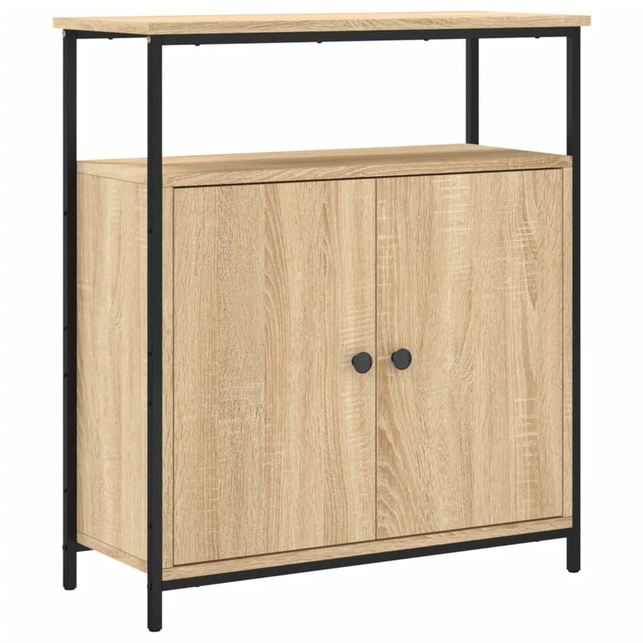 Voir la diapositive 2 : VIDAXL Buffet chene sonoma 70x30x80 cm bois d'ingenierie