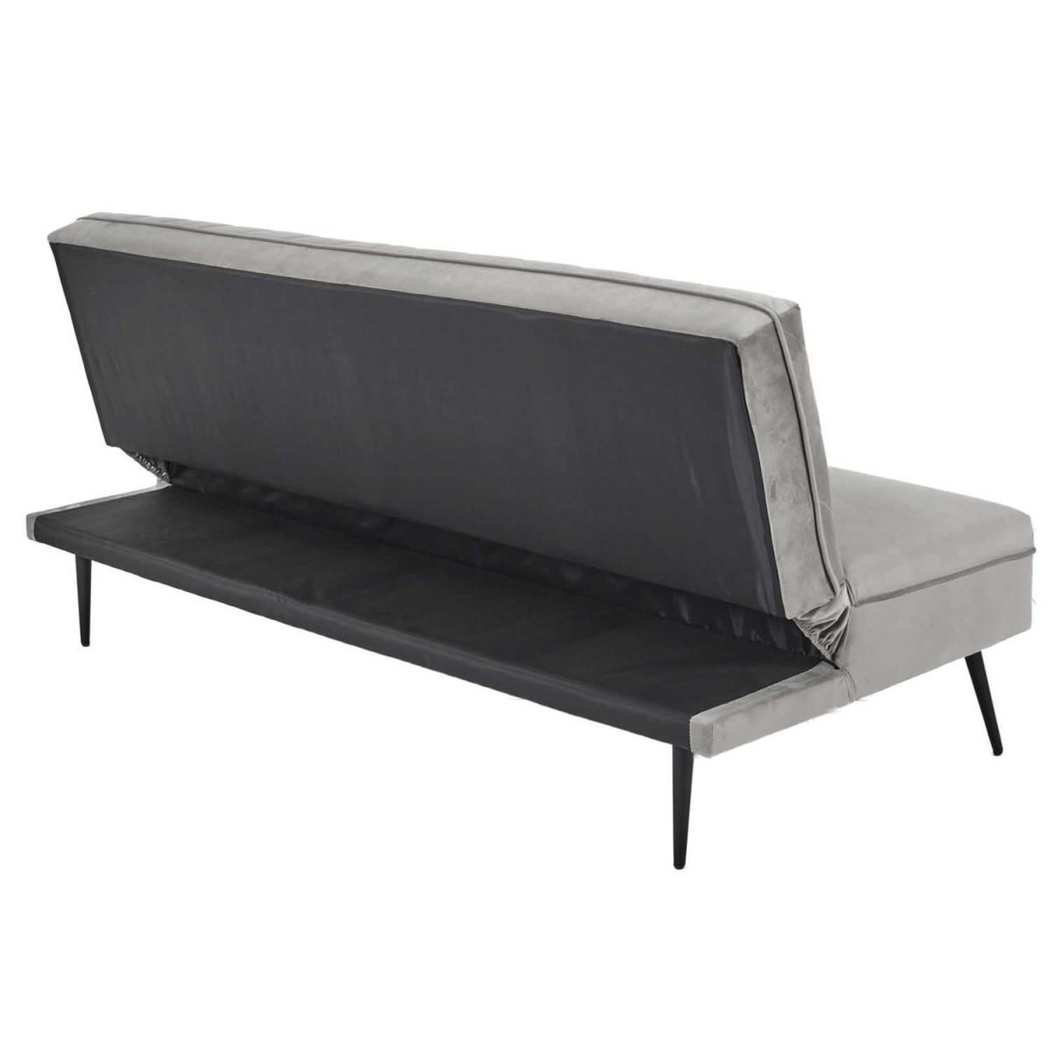 Voir la diapositive 3 : The Home Deco Factory Canapé convertible 2 places  diane  168cm gris clair