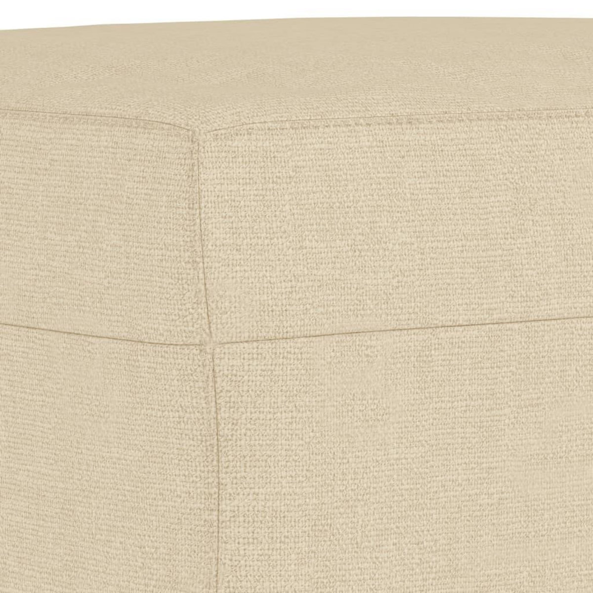 VIDAXL Repose-pied Creme 60x50x41 cm Tissu