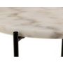 Voir la diapositive 4 : LISA DESIGN Ezaro - table basse ronde - 42 cm - plateau en marbre - pieds en acier