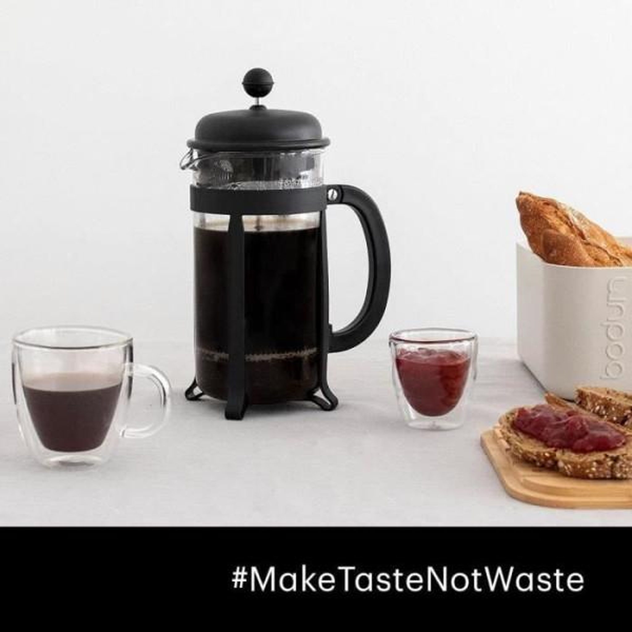 Voir la diapositive 2 : Bodum Cafetiere a piston - BODUM - JAVA - Noir - 0.35 L - Acier inoxydable et verre borosilicate