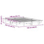Voir la diapositive 6 : VIDAXL Cadre de lit sans matelas blanc 140x200 cm bois de pin massif