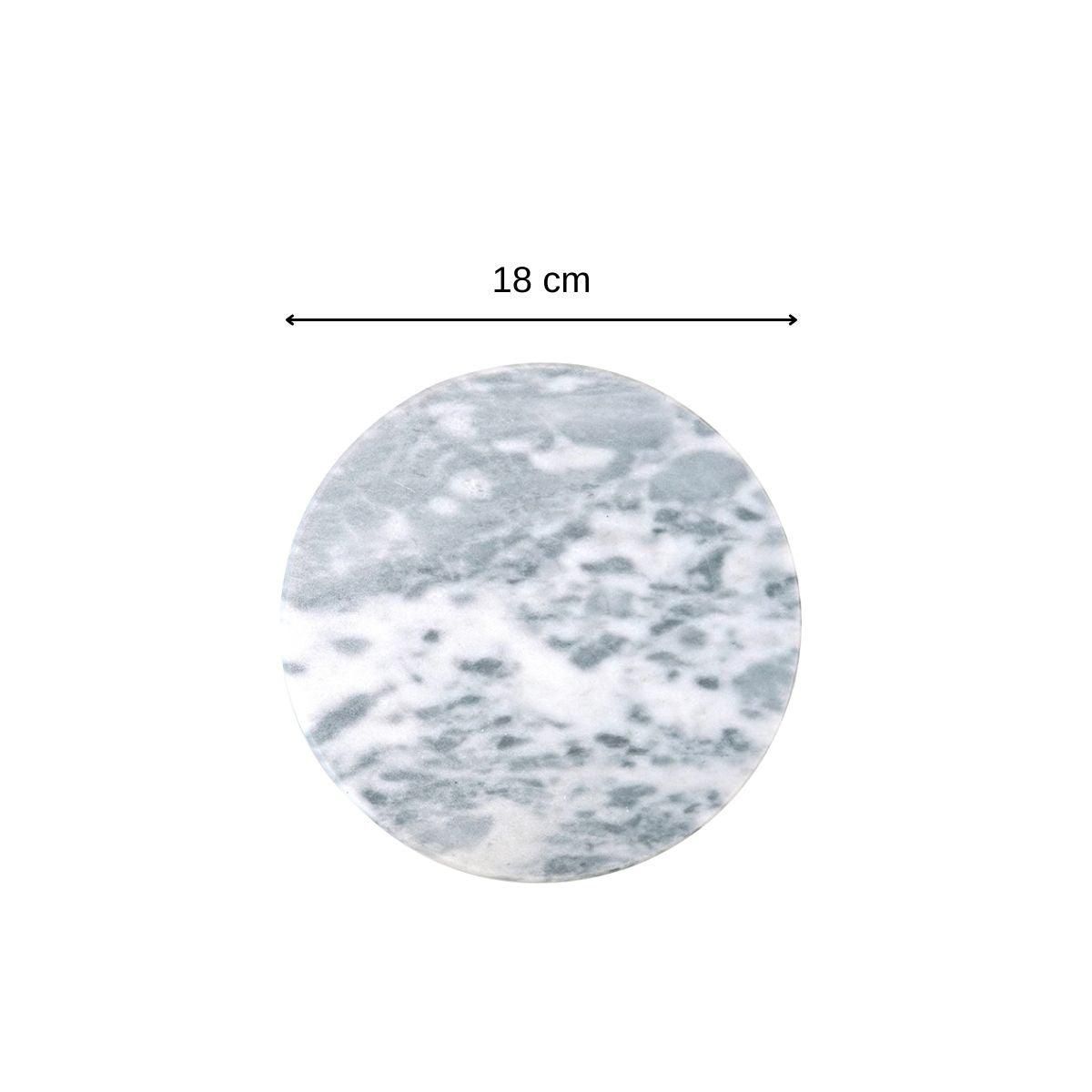 Fackelmann Dessous de plat en marbre rond de 18 cm Fackelmann Basic