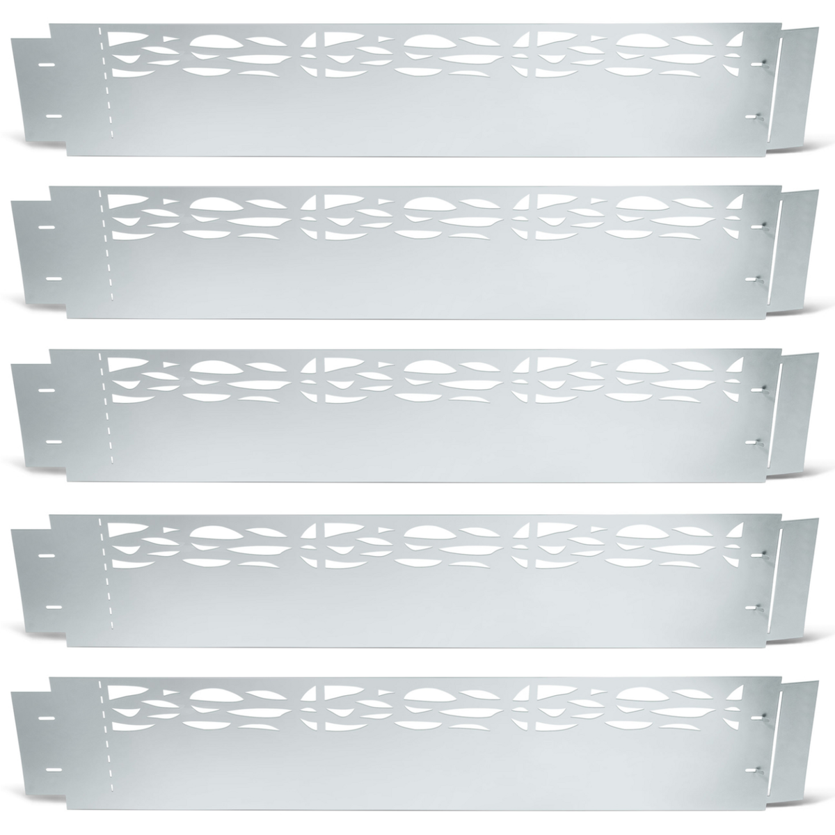 ID MARKET Bordurette de jardin x5 acier ajouré flexible L. 5 x H. 0.18 M