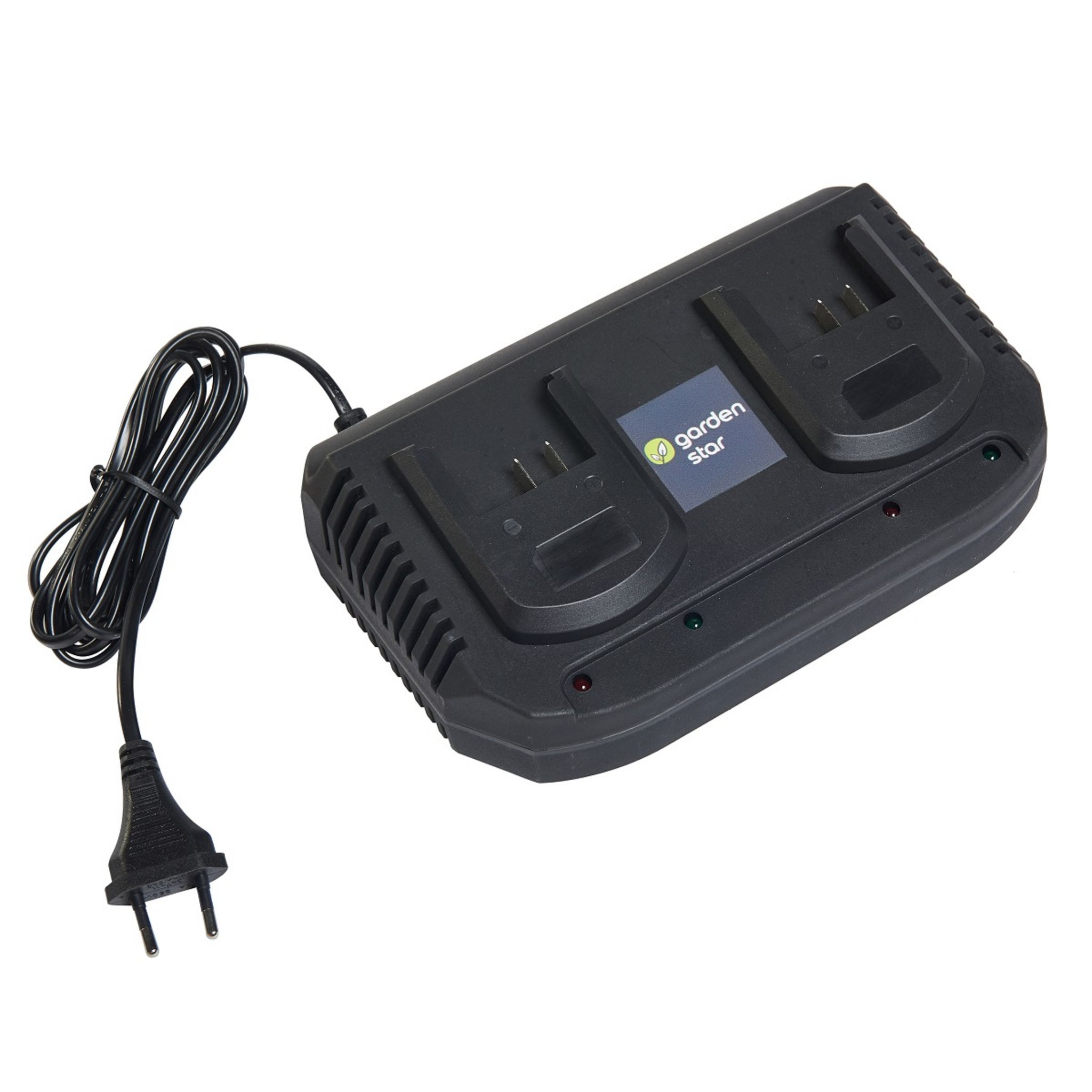 GARDENSTAR Chargeur Rapide - 20V - Pour 2 Batteries Pas Cher - Auchan.fr