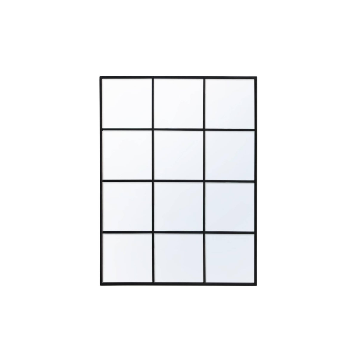 SWEEEK Miroir rectangulaire industriel acier noir - 3 tailles possibles - Terry