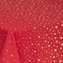ATMOSPHERA Nappe 140x240 cm Etoiles rouge et or coton