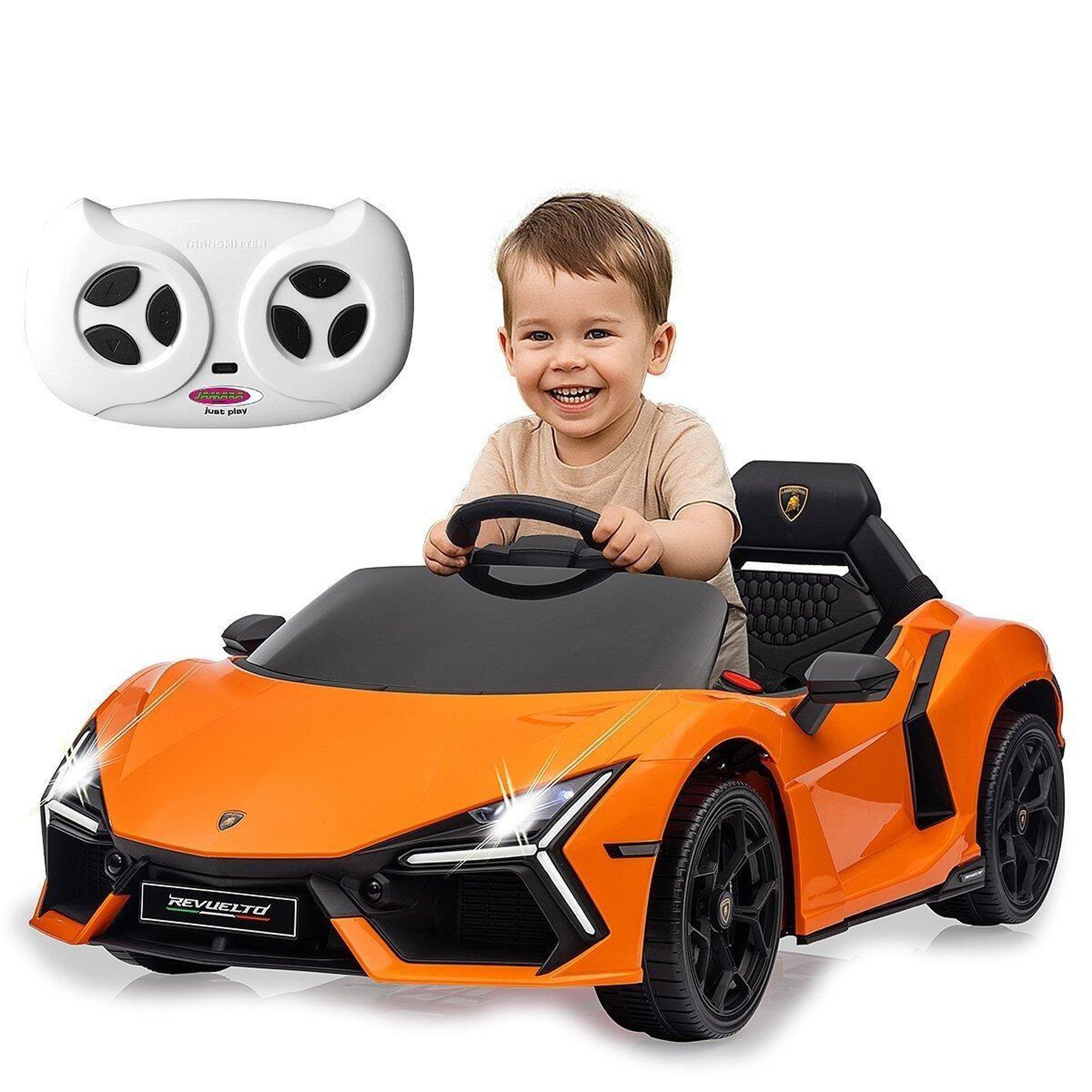 Voir la diapositive 3 : Jamara Ride-on lamborghini revuelto orange 2,4ghz li-power 12.6