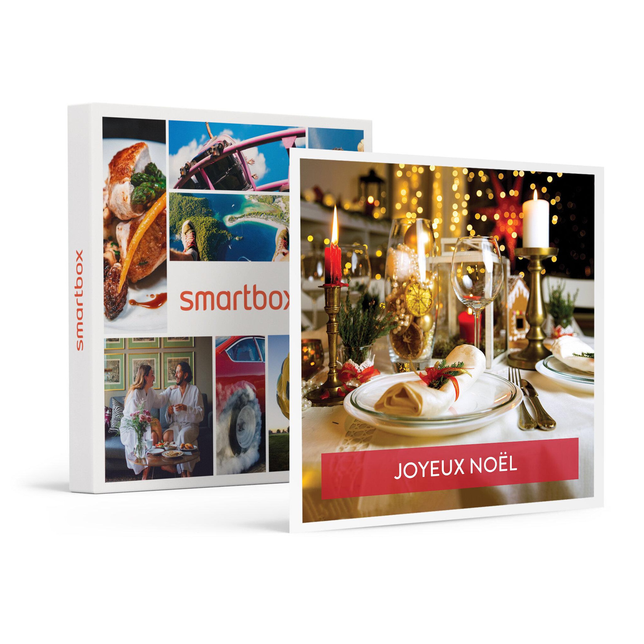 Voir la diapositive 1 : Smartbox Coffret cadeau de Noël : 1 dîner avec boisson pour 2 - Coffret Cadeau Gastronomie