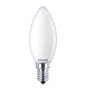 PHILIPS Ampoule flamme LED E14 - Blanc chaud dépoli 40W 