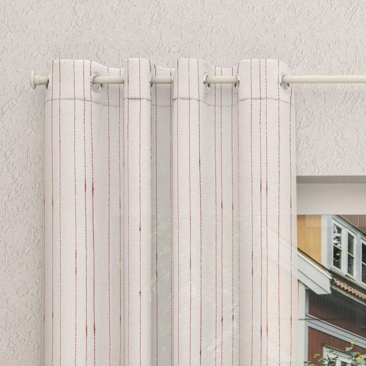 SOLEIL D'OCRE Voilage à oeillets spécial baie vitrée 280x250 cm CHARLIE, par Soleil d'Ocre