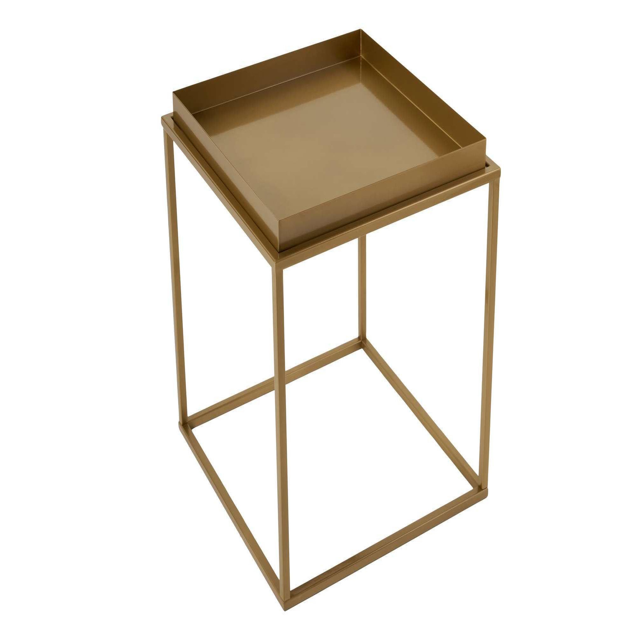 Voir la diapositive 3 : Habitat et Jardin Table basse en métal  koala  45 x 45 x 52 cm - or