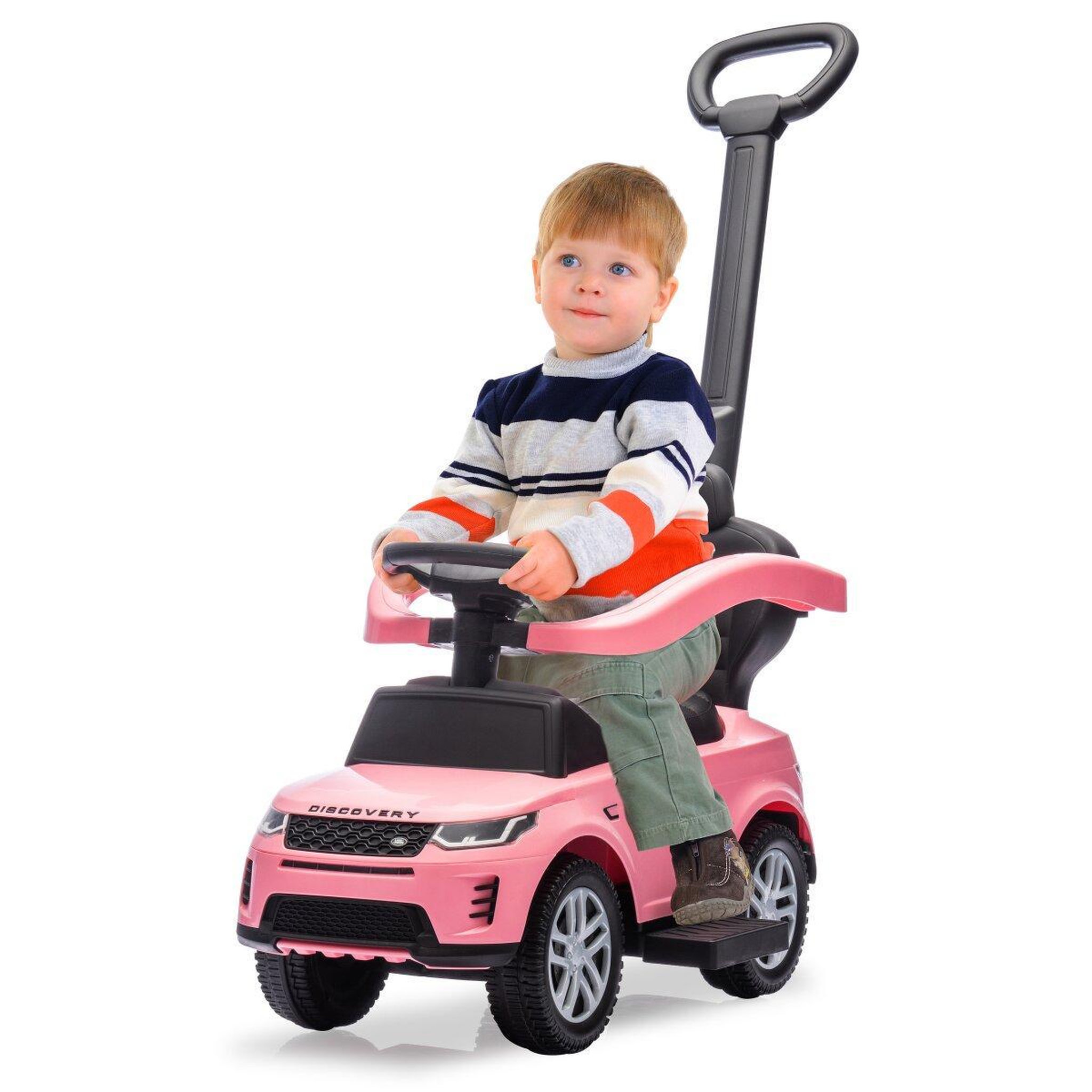 Voir la diapositive 3 : Jamara Porteur Land Rover Discovery rose 3-en-1