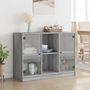 Voir la diapositive 3 : VIDAXL Buffet sonoma gris 102x37x75,5 cm bois d'ingenierie