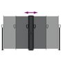 Voir la diapositive 5 : VIDAXL Auvent lateral retractable noir 140x1000 cm