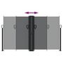 Voir la diapositive 5 : VIDAXL Auvent lateral retractable noir 140x1000 cm