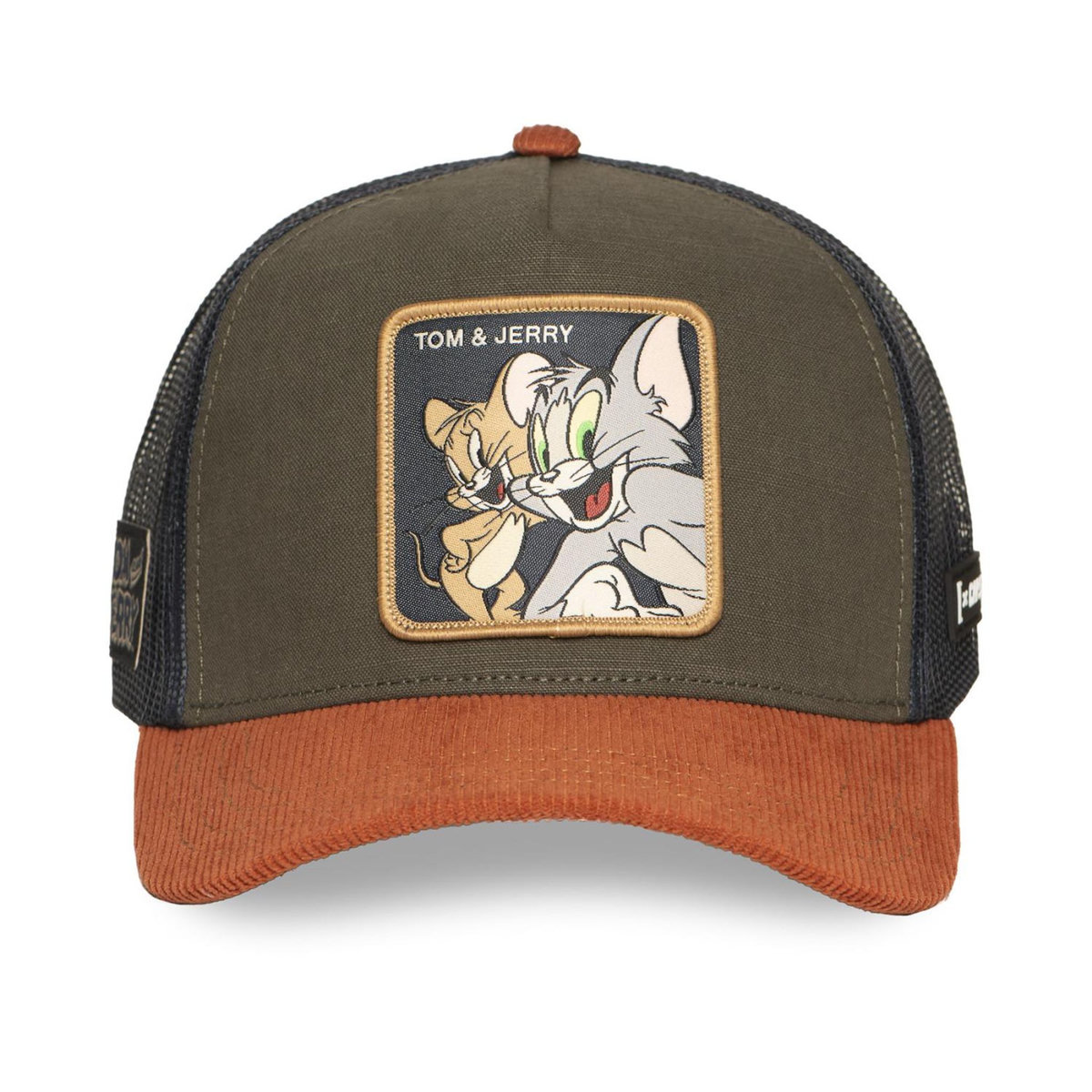 CAPSLAB Casquette trucker prenium semi curved Tom and Jerry