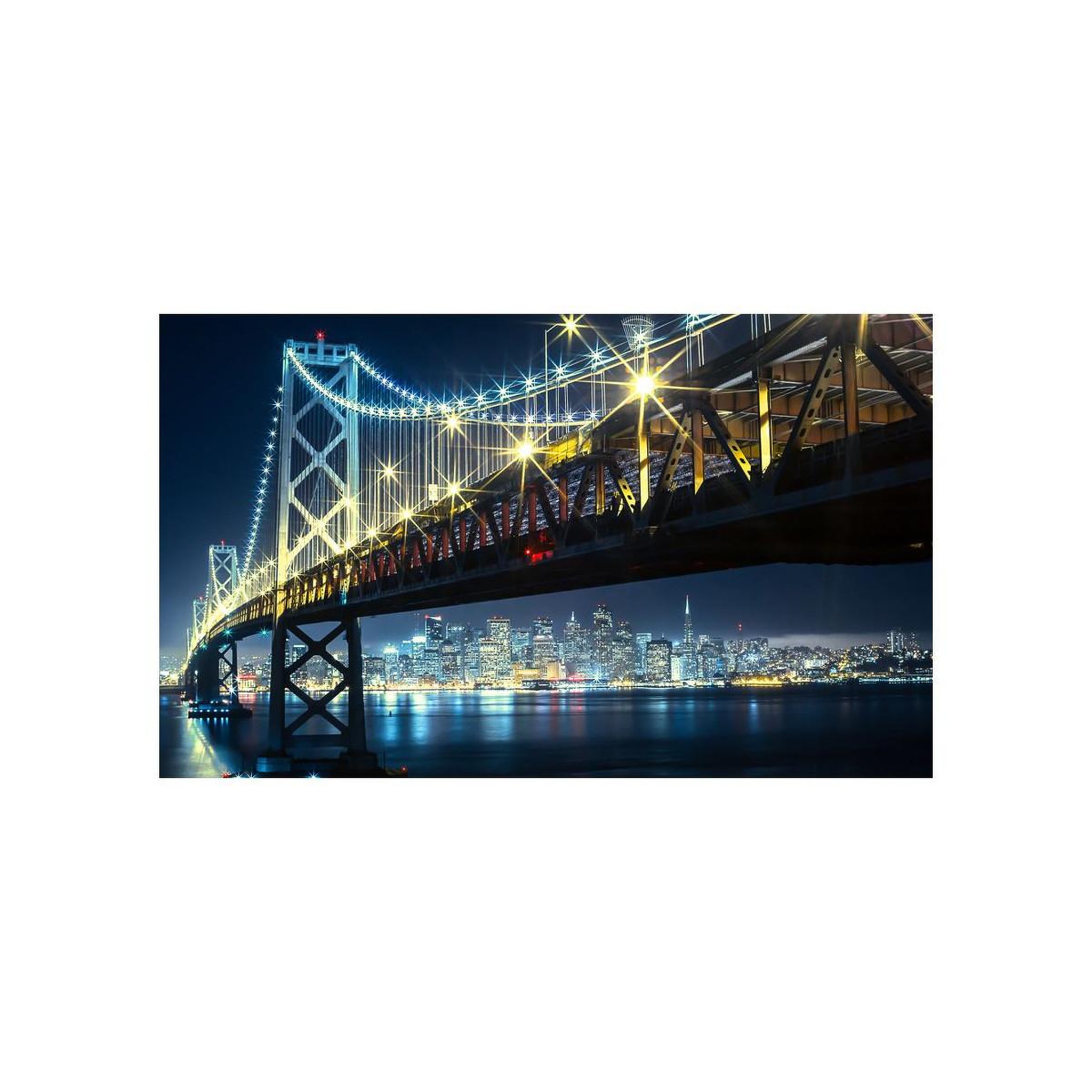 Voir la diapositive 2 : Paris Prix Papier peint  bay bridge at night ii  270x450cm