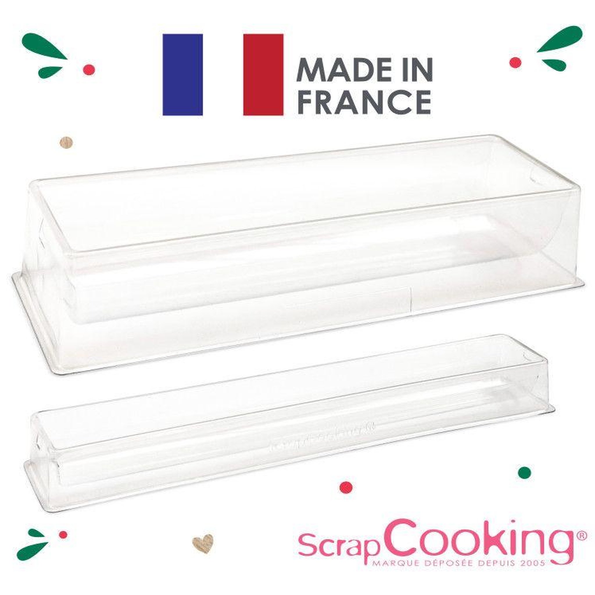 Voir la diapositive 6 : SCRAPCOOKING Moule à Bûche de Noël + insert