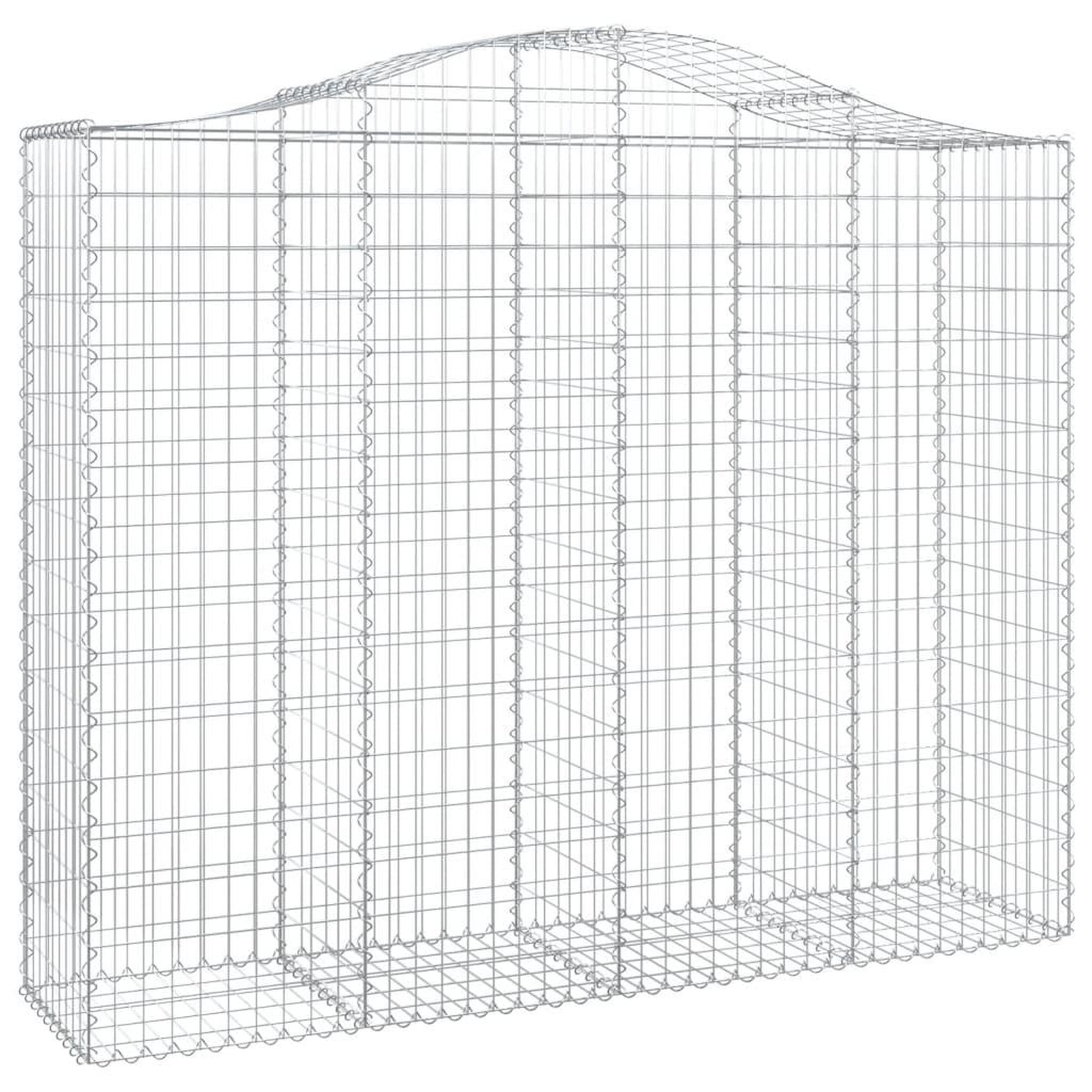 Voir la diapositive 3 : VIDAXL Paniers a gabions arques 13 pcs 200x50x160/180 cm Fer galvanise