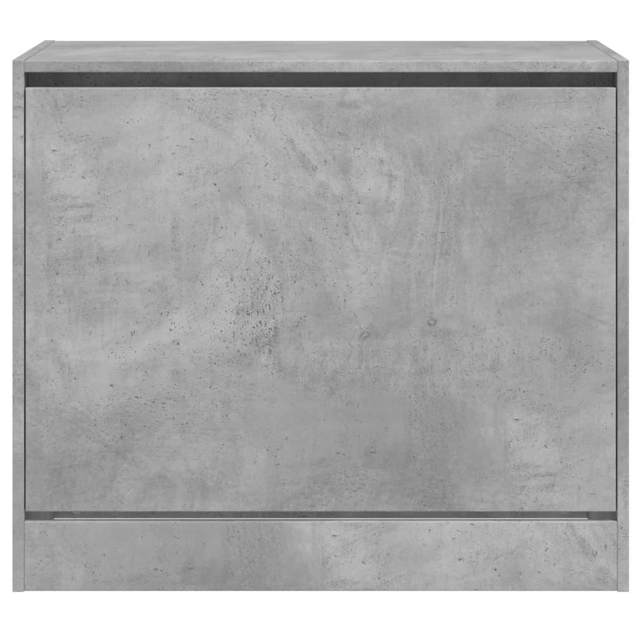 Voir la diapositive 5 : VIDAXL Armoire a chaussures gris beton 80x42x69 cm bois d'ingenierie